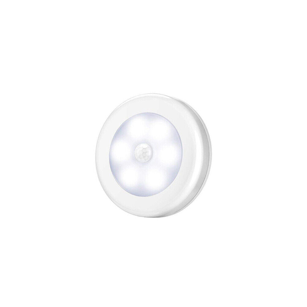 US 4-8 Pcs Motion Sensor Light Closet Battery Powered LED Night Step Indoor Wall