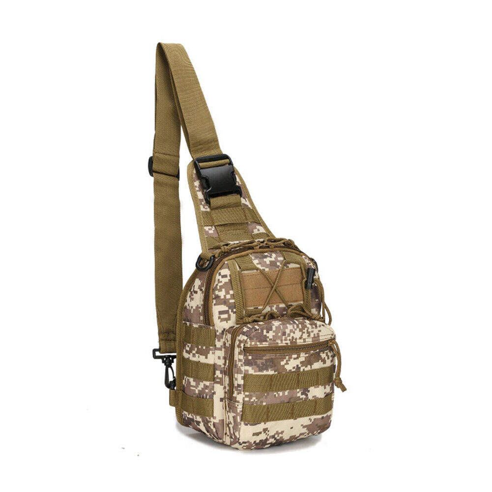 US Tactical Sling Bag for Men Small Military Rover Shoulder Backpack Chest Pack