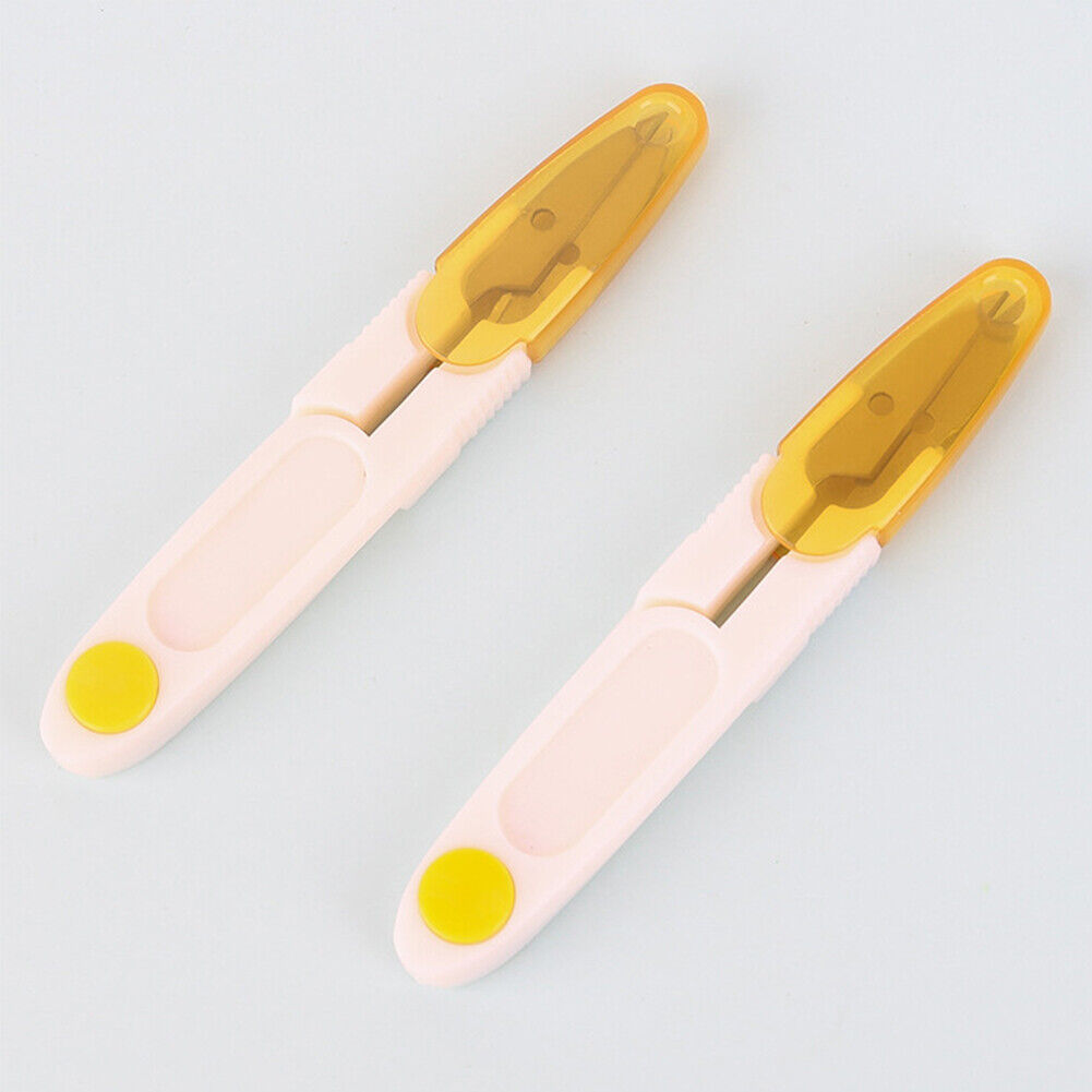 US 4-8 Pack Embroidery Sewing Snips Thread Cutter Cover Scissors Thrum Yarn