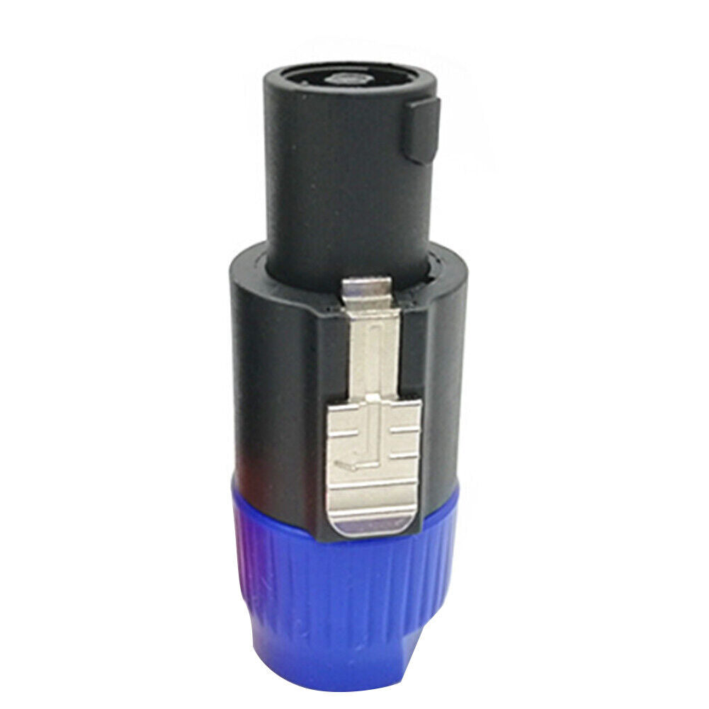 US1-2Pc Cable Adapter Connector Speakon Male Plug 4Pole Audio Speaker(-1+1，-2+2)