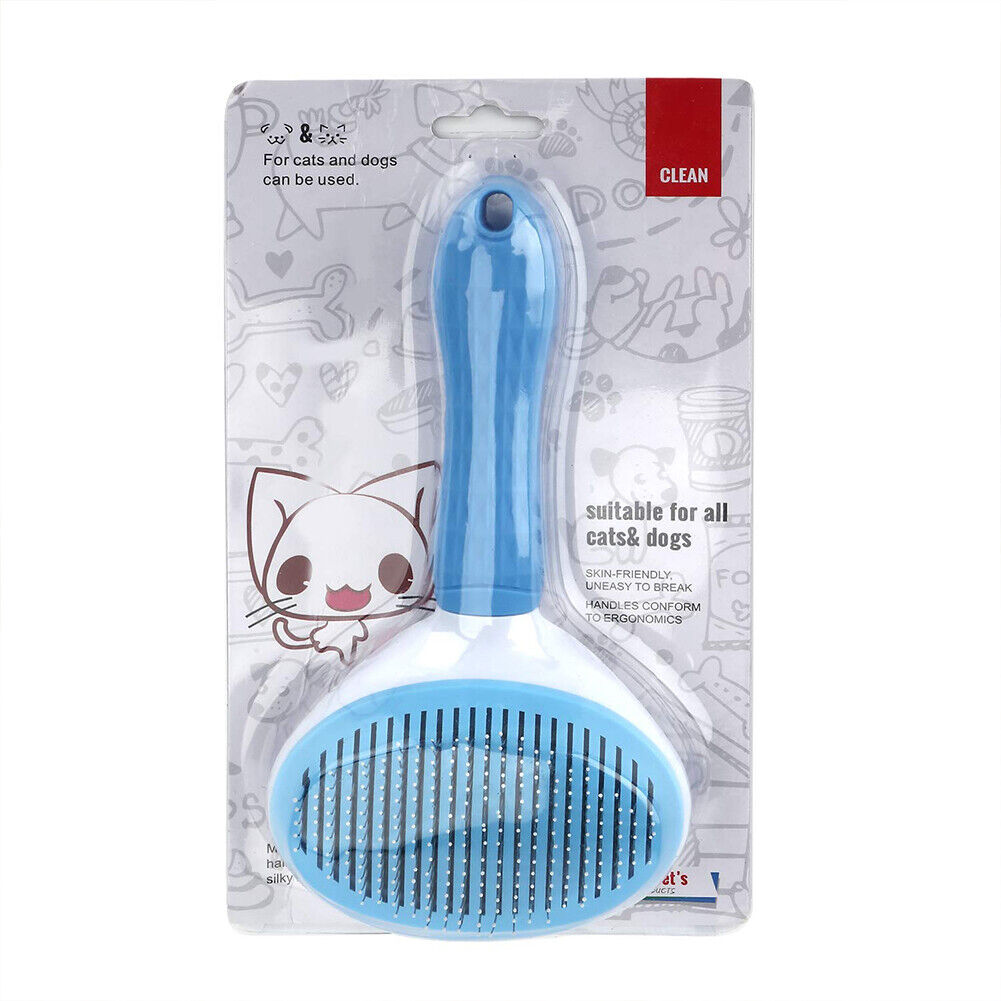 US 1-2 Pack Self Cleaning Slicker Brushes for Dogs Cats Pet Grooming Brush Tool