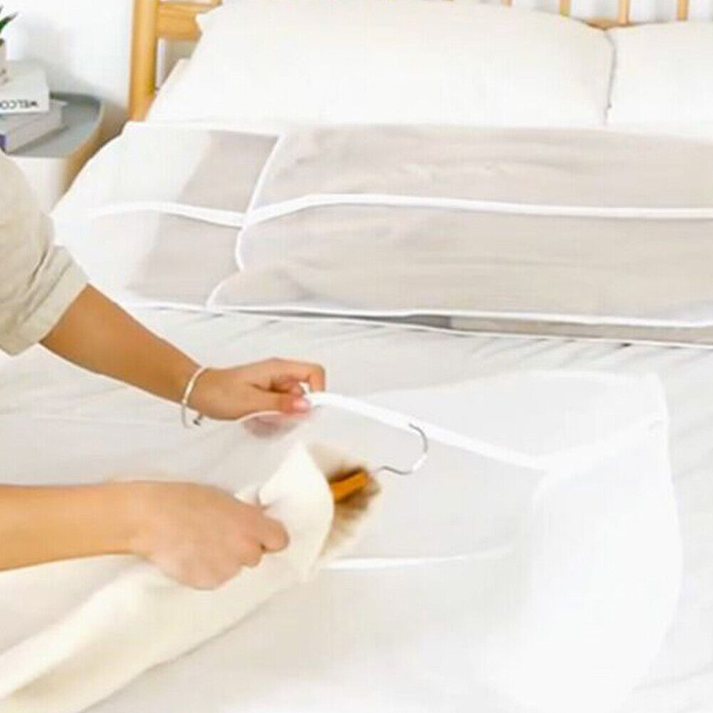 US 6-12Pc Hanging Garment Bag Lightweight Clear Full Zipper Suit Bags Dust Cover