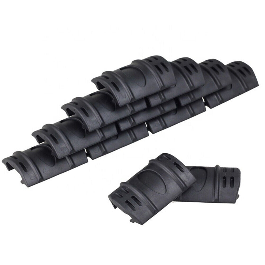US 24-48 Pc Black Heat Resistant Weaver Picatinny Rail Cover