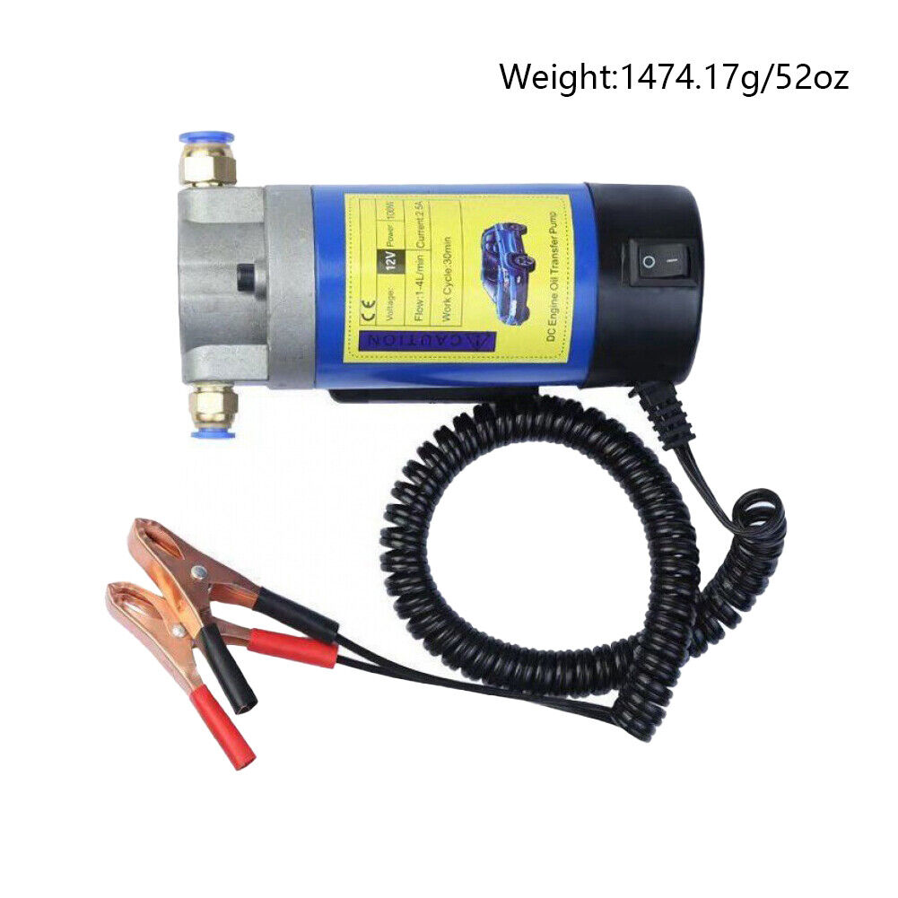 US Miniature 12V 4 Litre Petrol Oil Fluid Extractor Pump Transfer Engine Vacuum