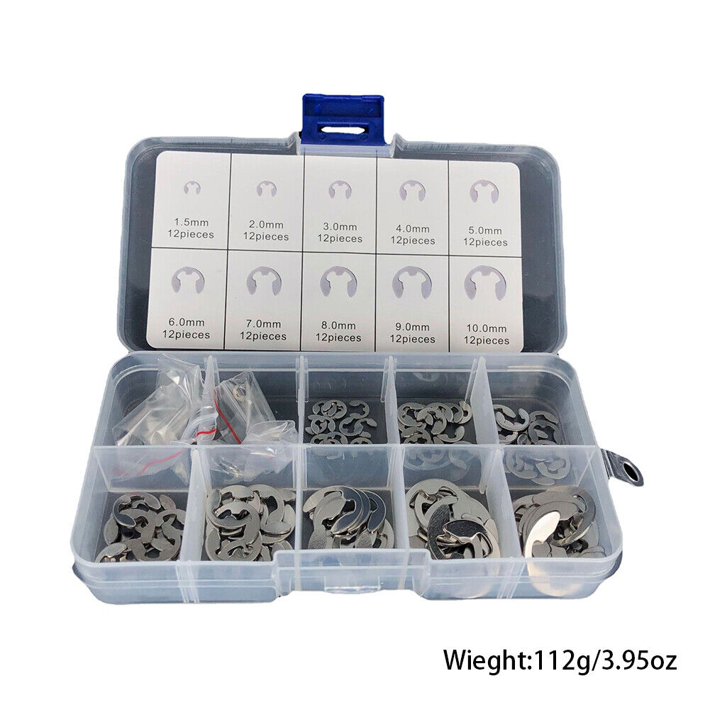 US 120 E Clips C CIRCLIPS Stainless Steel Kit Retaining Ring Assorted 1.5 - 10mm