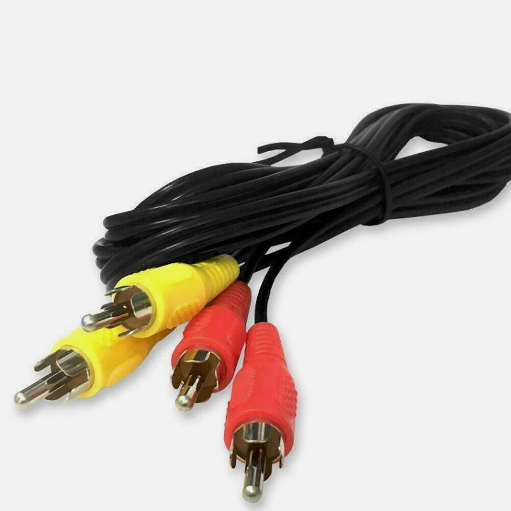US 2-4 Pc RCA Composite AV Audio Video Cable Cord for Original 1985 Nintendo NES