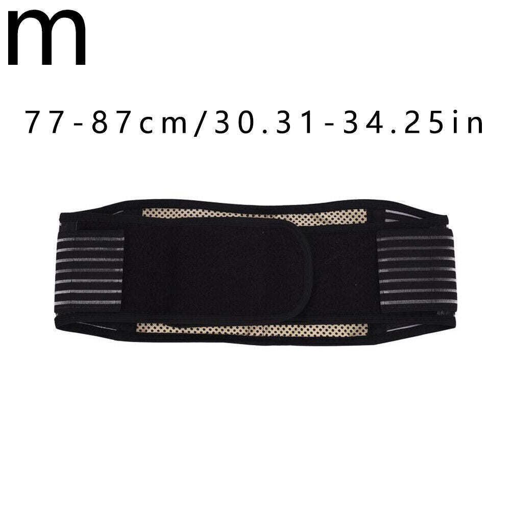 US 1-2 Pack Back Brace Support Tourmaline Self-Heating Lumbar Therapy Waist Belt