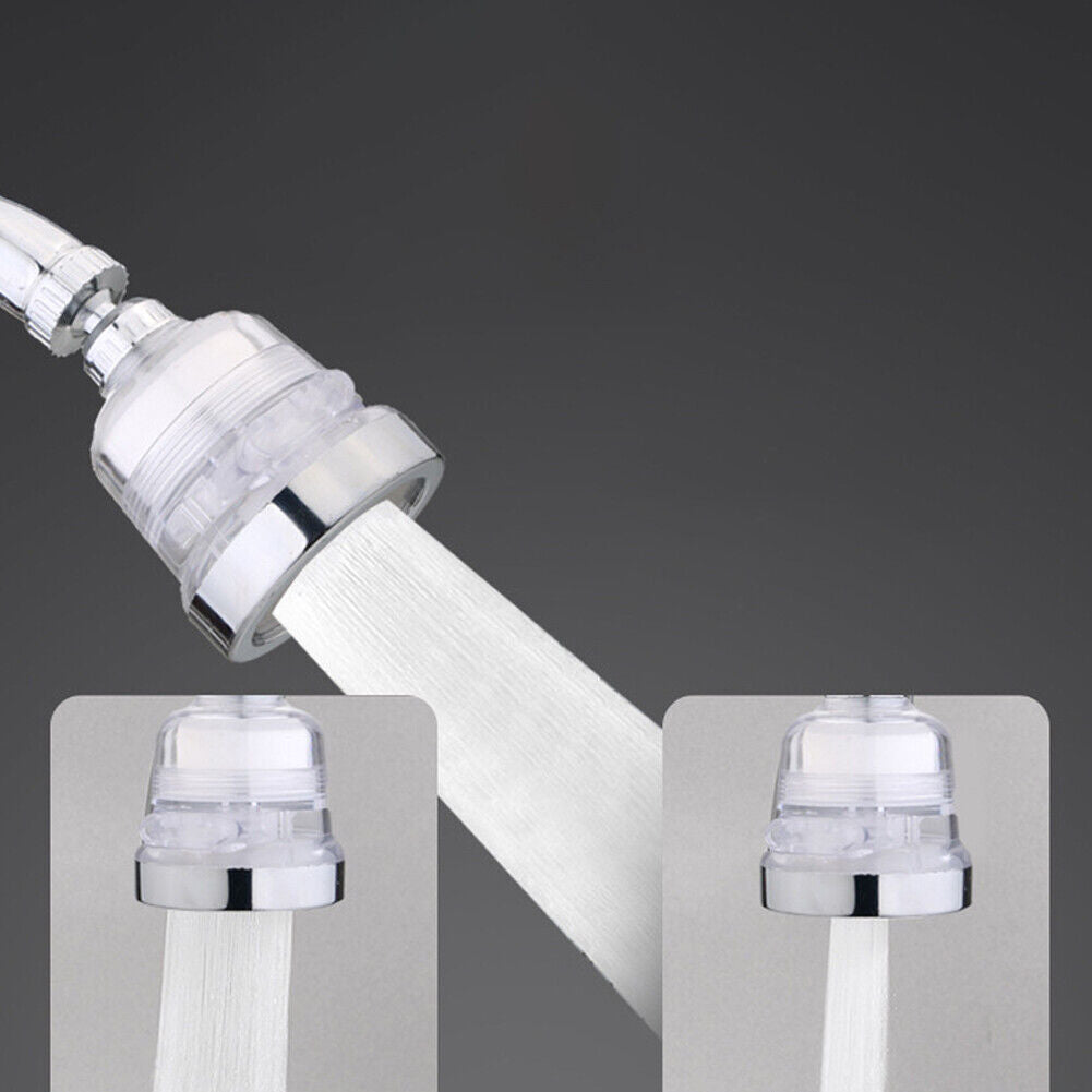 US 1-2 Pcs Shower Head Softener Filter Spray High Pressure Adjustable Showerhead