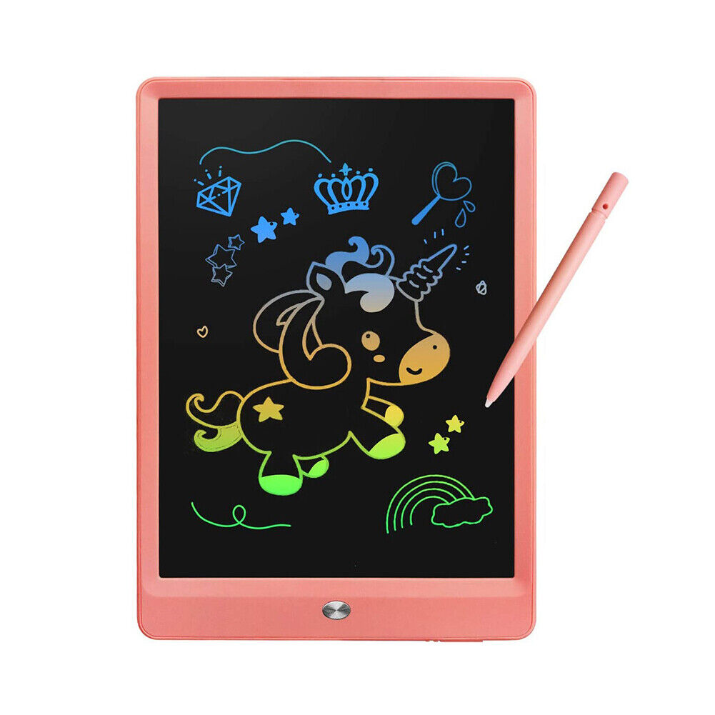 US 1-2 Pack 10 Inch LCD Kids Drawing Tablet Doodle Colorful Board Writing Toy