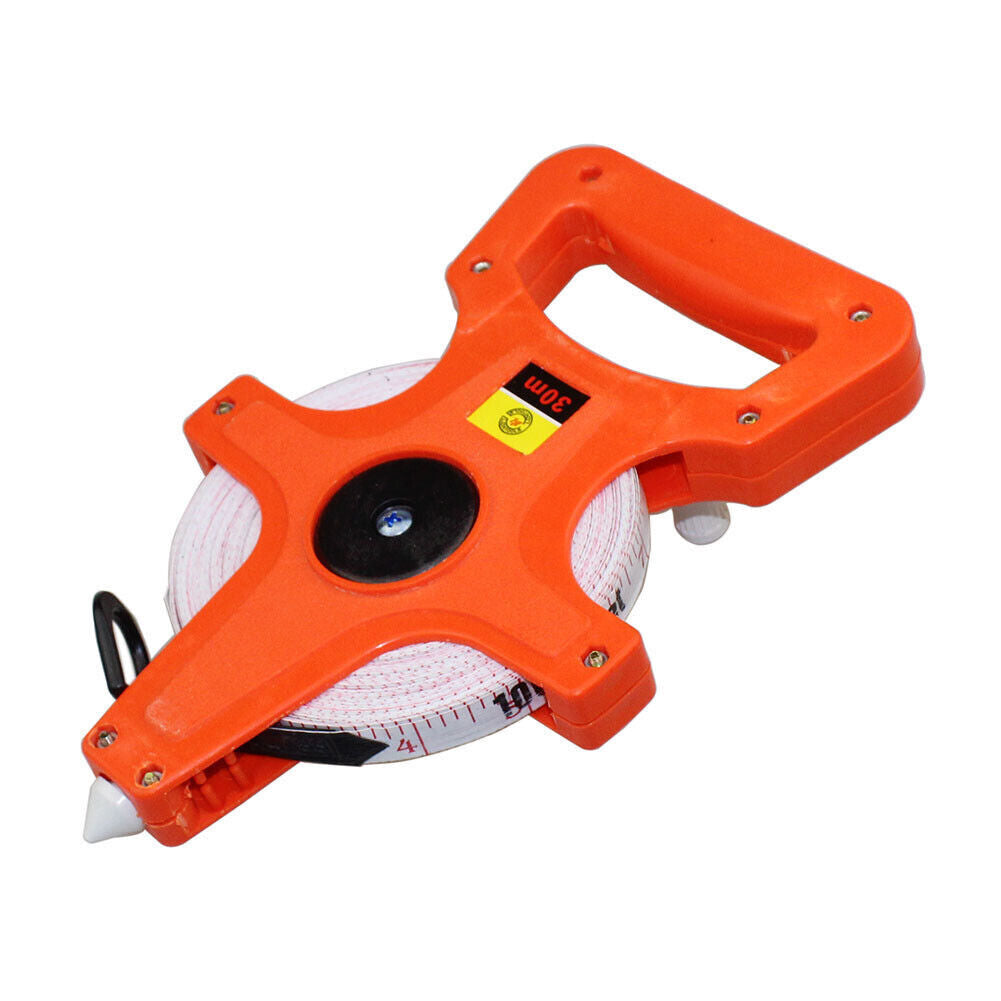 US 1-2 Pcs 1/2" x 98' Open Reel Dual Sided Fiberglass Tape Measure for Engineer
