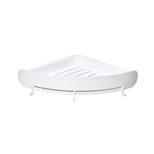 US 1-2Pc Triangular Shower Shelf Corner Storage Rack Bathroom Organizer Holder