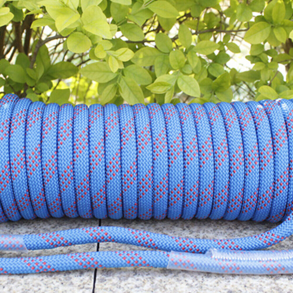 US 3300lbs Heavy Duty Climbing Rope Static Rock-Climbing Escape Rescue Cord 10MM