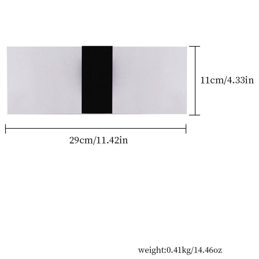 US 1-2 Pack Modern LED Wall Sconce Dimmable Up Down Cube Light Lamp Fixture