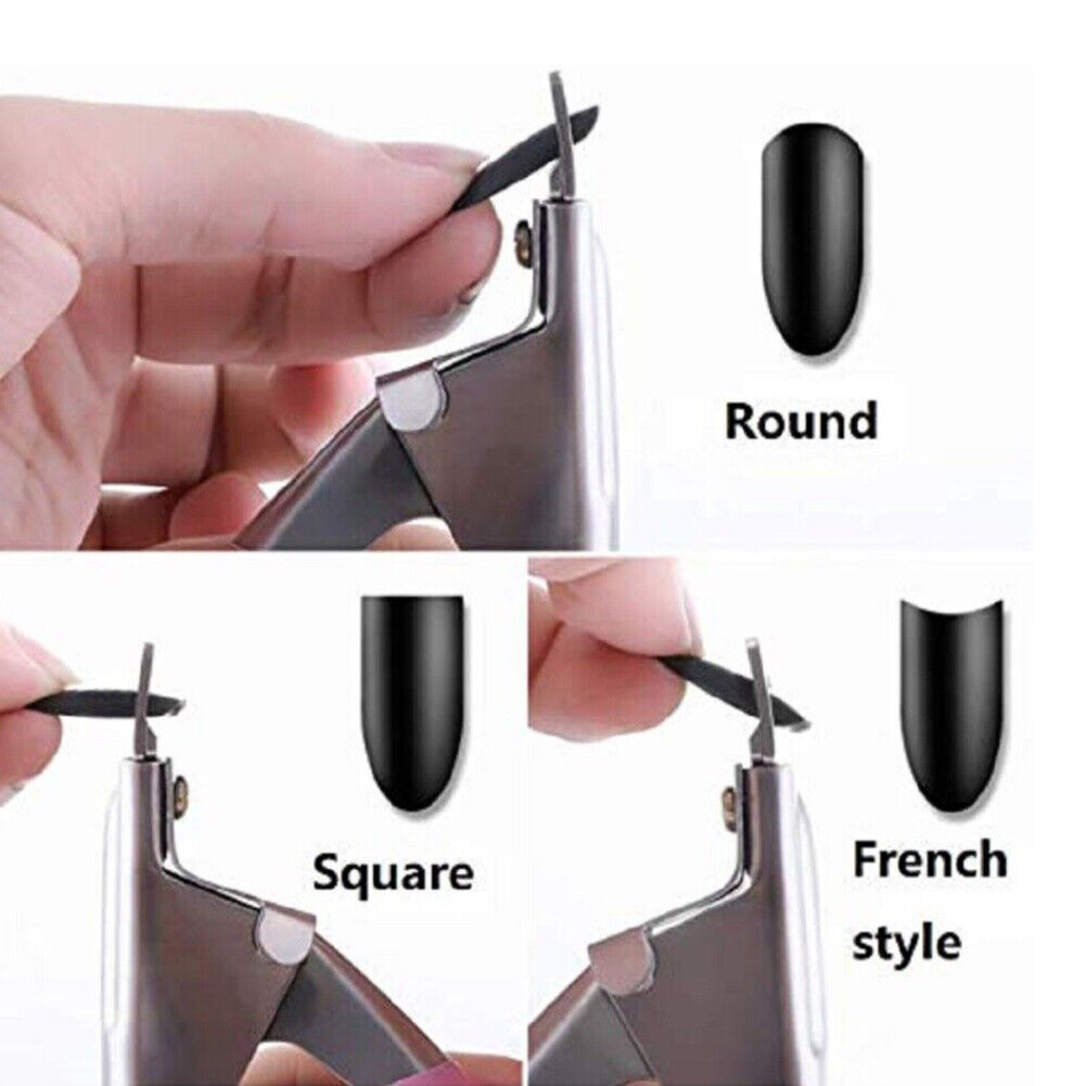 US 1-2 Pcs Nail Tip Clipper Acrylic Art Manicure Cutter U-shape Scissor U Edge
