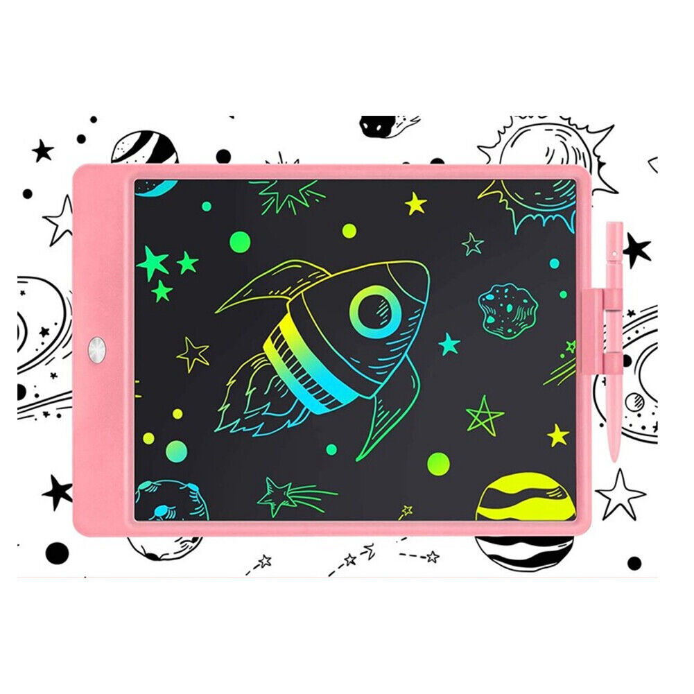 US 1-2 Pack 10 Inch LCD Kids Drawing Tablet Doodle Colorful Board Writing Toy