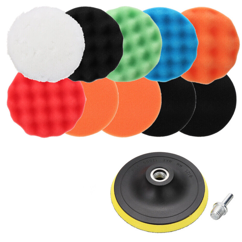 US 2-4 Pack 3 inch Car Polishing Buffing Pads for Drill Sponge Kit Set Waxing