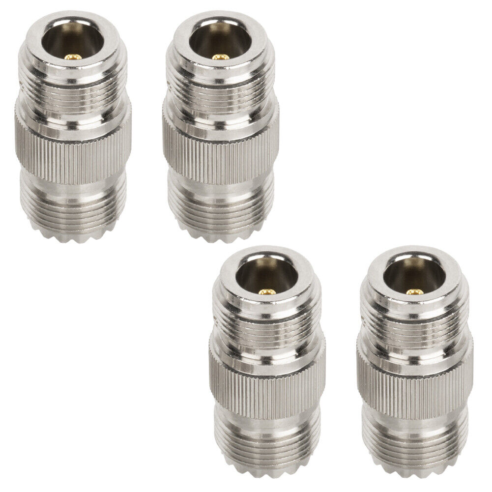 US N-Type Female Jack to SO-239 UHF Female Jack RF Adapter Barrel Connector