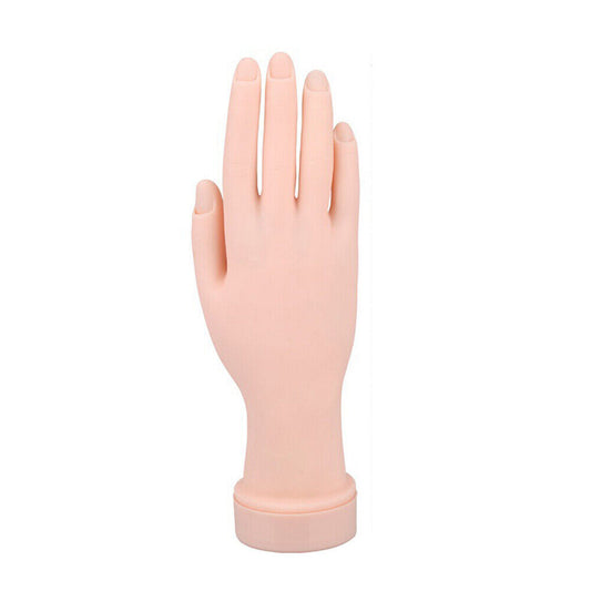 US 1-2 Pcs Flexible Movable Fake Hand Nails Practice Manicure Practice Mannequin