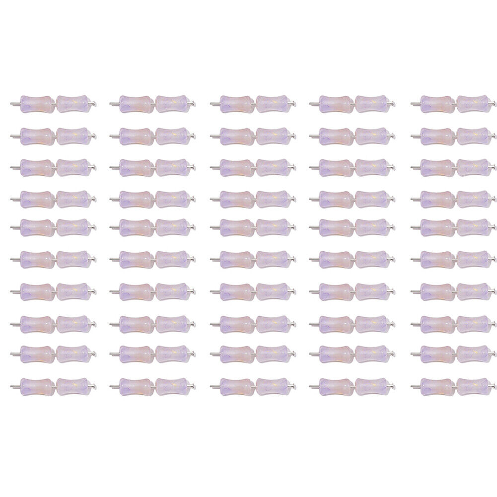 US 100-200 Pack Natural Jadeite Column Stone Beads Tube Bamboo Shape Jade Stone