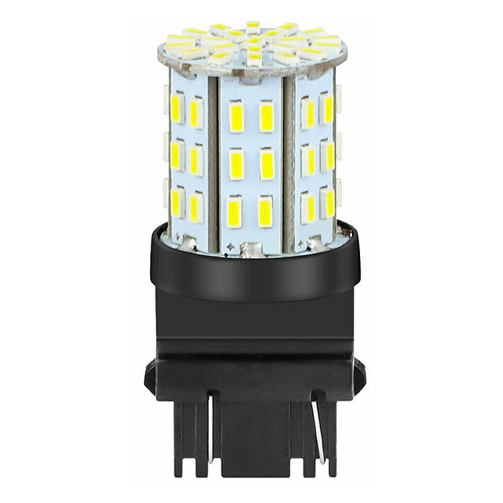 US 8-16 Pcs 3157 3156 64SMD LED Reverse Brake Turn Signal Light Bulb 6000K White
