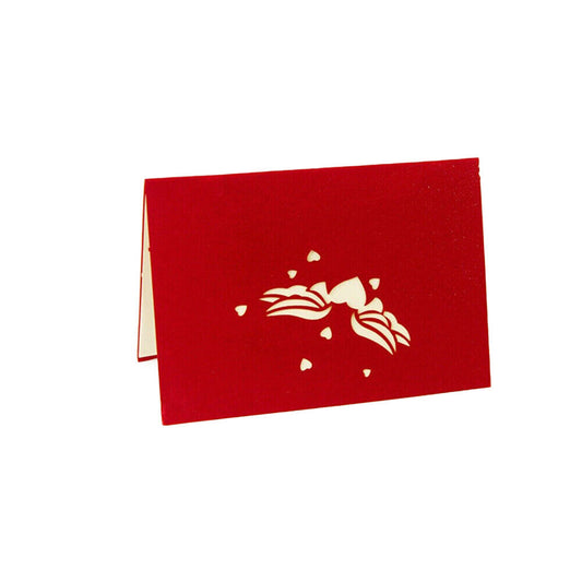 US 1-2 Pack 3D Pop Up Greeting Card LOVE Wedding Birthday Valentines Anniversary