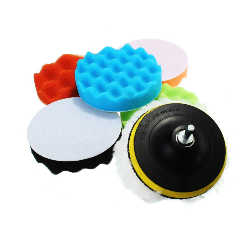 US 2-4 Pack 3 inch Car Polishing Buffing Pads for Drill Sponge Kit Set Waxing