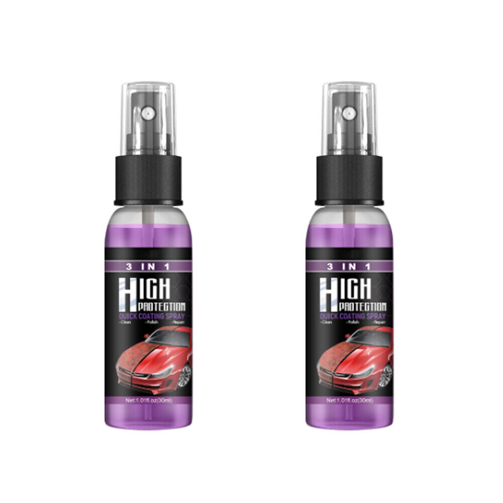 US 3 in 1 High Protection Quick Hydrophobic Car Coat Ceramic Coating Spray 100ML