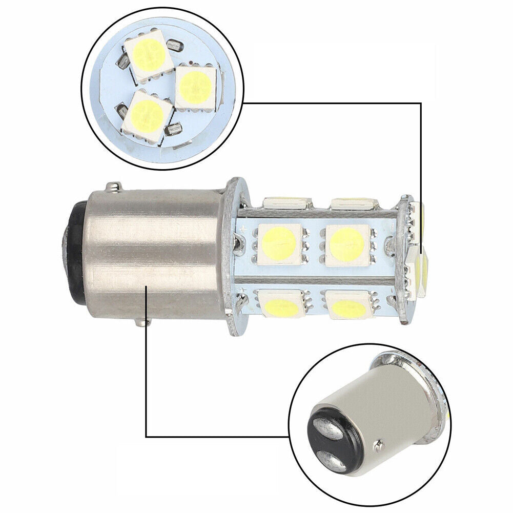 US 20-40Pc Car Truck Tail Brake Stop Light Bulb 12V 6500K LED 1157 Bay15d 13-SMD