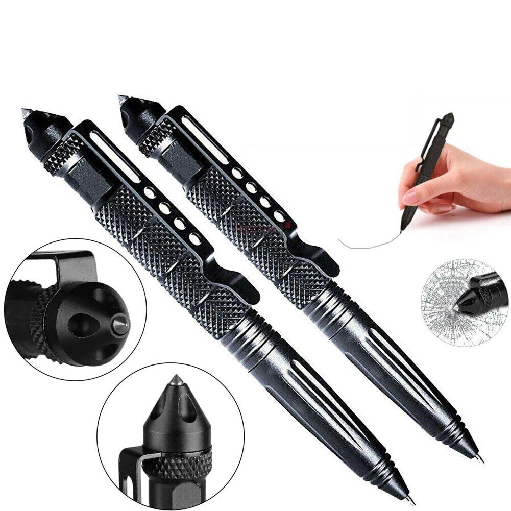 US 4-8 Pack EDC Tactical Pen Self Defense Survival Emergency Gear Window Breaker