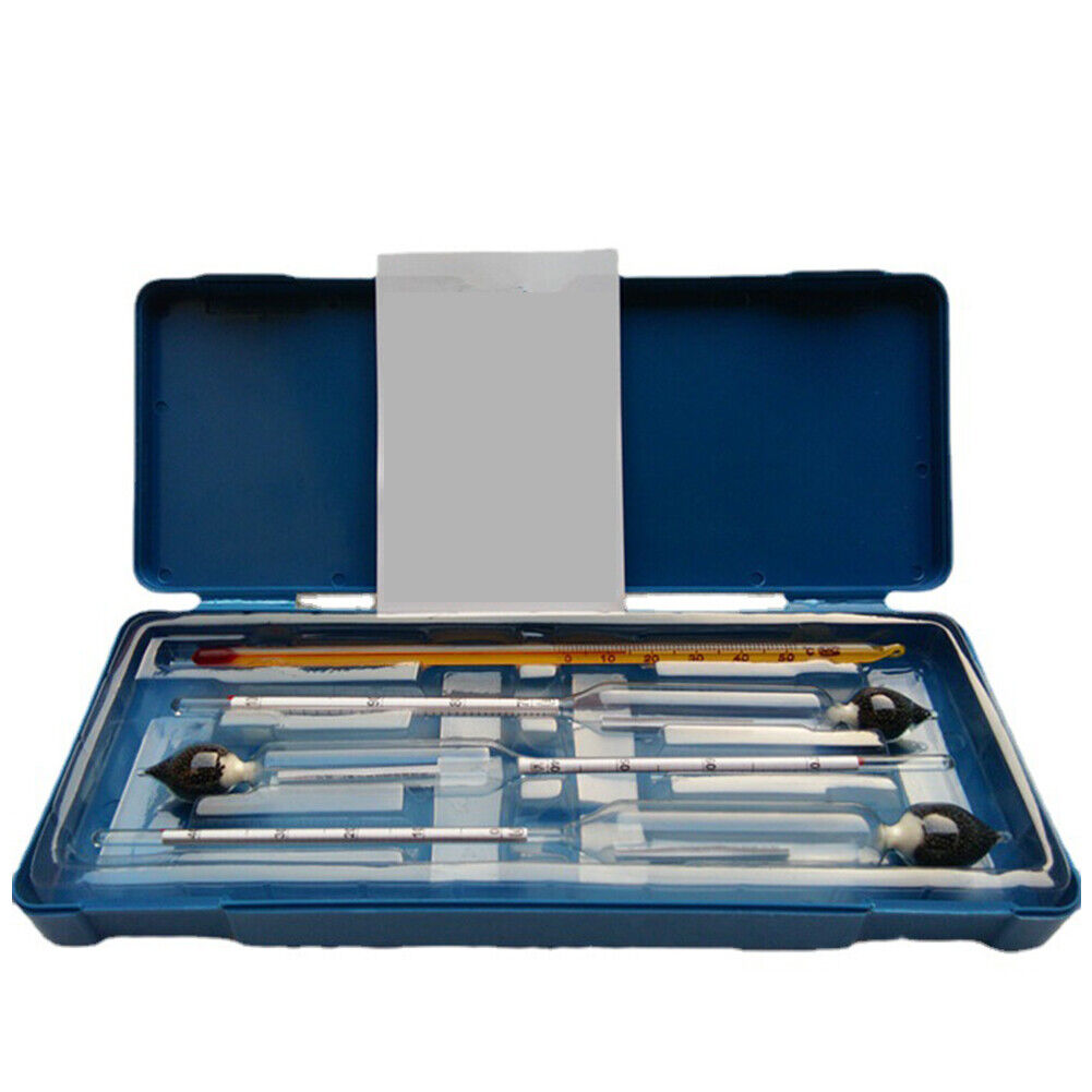 US 1-2Set Alcohol Hydrometer 0-100%Accurate Meter Whiskey Moonshine Distill Test
