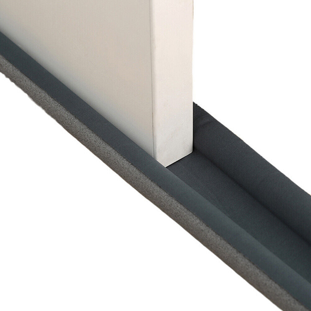 US 1-2 Pc Under Door Bottom Seal Strip Stopper Adjustable Twin Door Soundproof