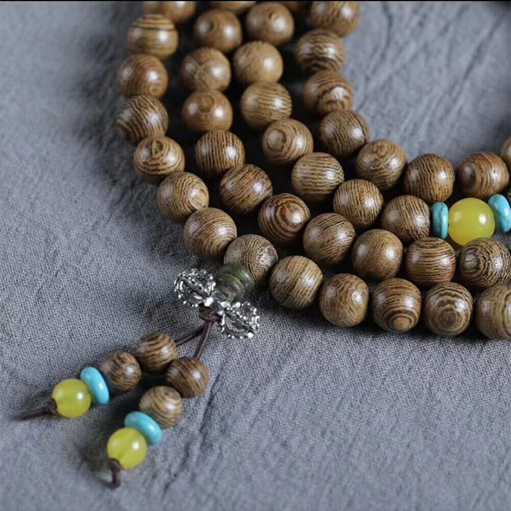 US 1000-2000 Pc 8mm Dark Brown Natural Macrame Round Wooden Beads Jewelry Making