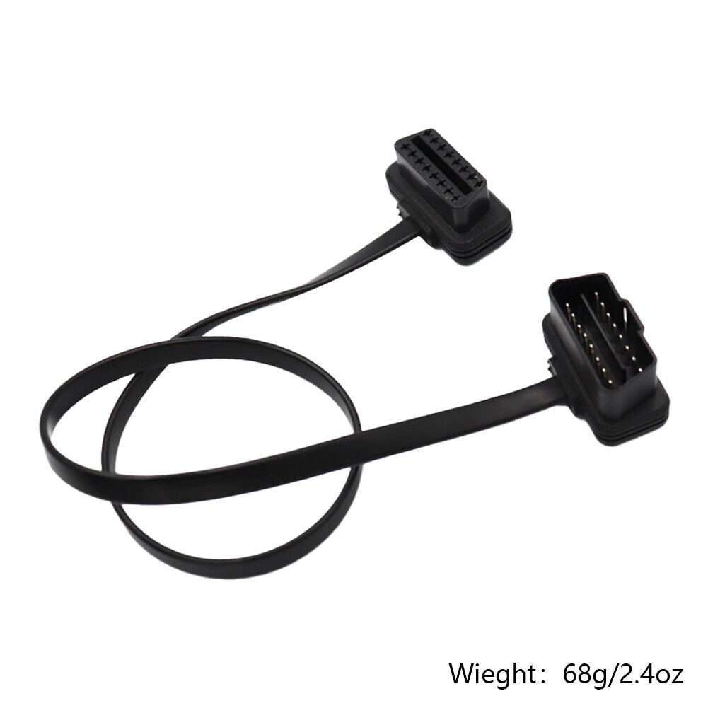 US OBD2 16 Pin Male to Female Socket Plug ELM327 Diagnostic Extension Cable Lead