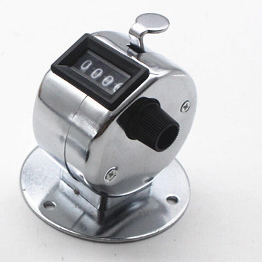 Us 1-2 Pcs 4 Digit Number Dual Clicker Golf Hand Tally Counter metal case base