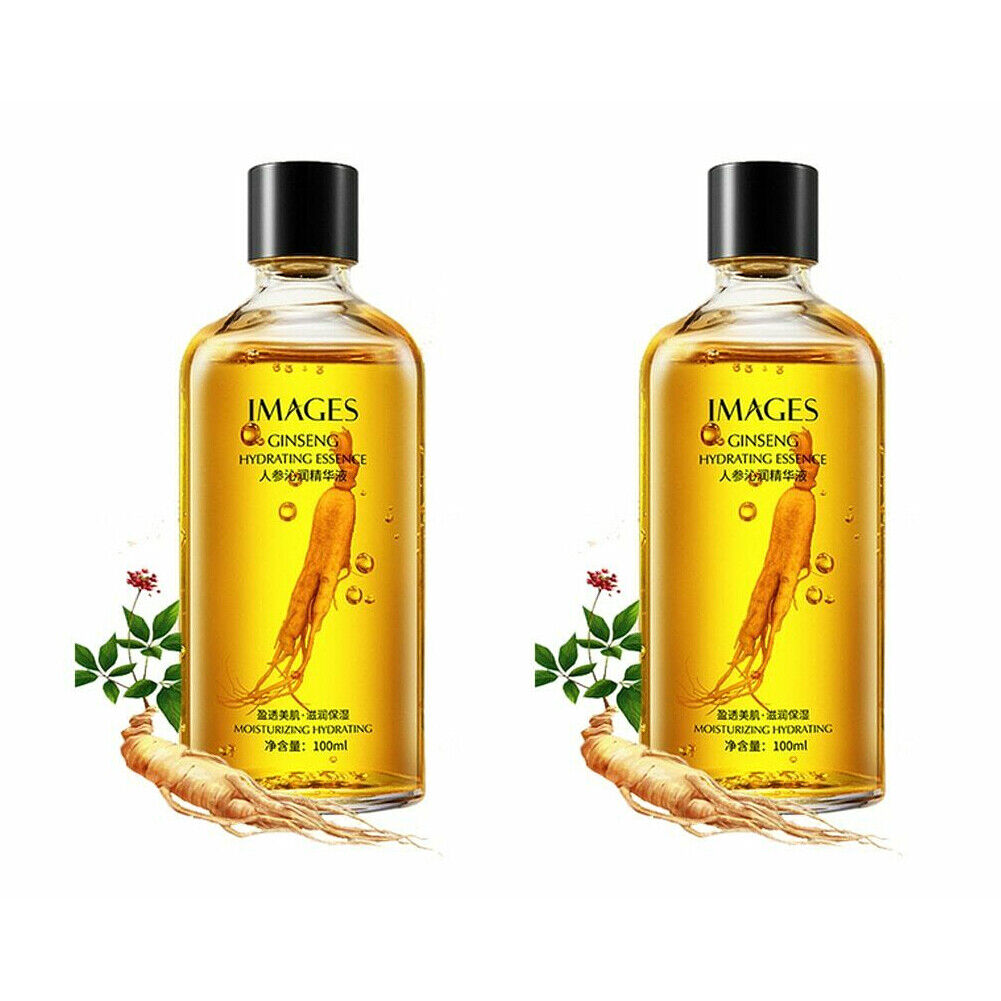US 1-2 Pack 3.3oz/100ml Anti-Aging Ginseng Face Serum Anti-wrinkle Brightening
