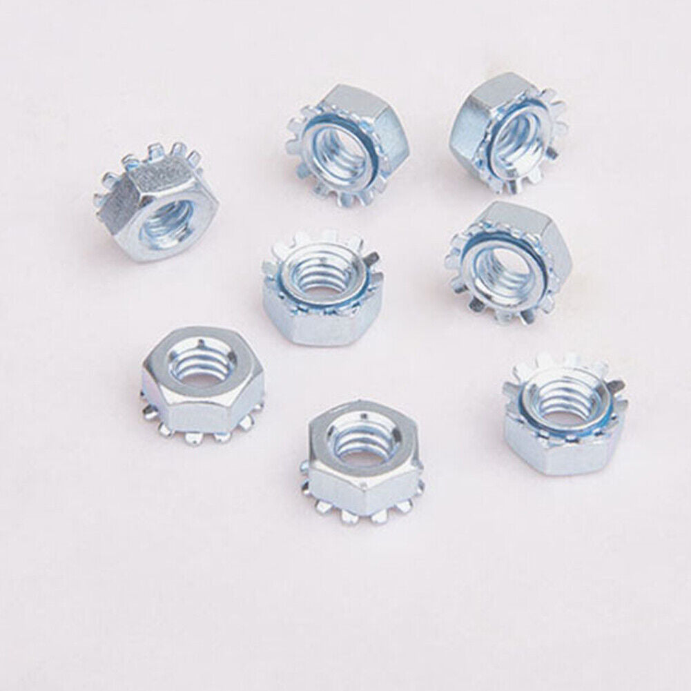 US 100 Pc Stainless Steel Keps K-L lock Nut with free spinning washer 3/8-16