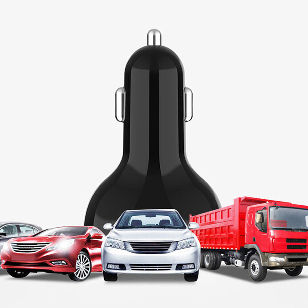 US 2-4 Pack USB Car Charger Safe 3 Ports Super Fast Charging Type C Andriod iOS