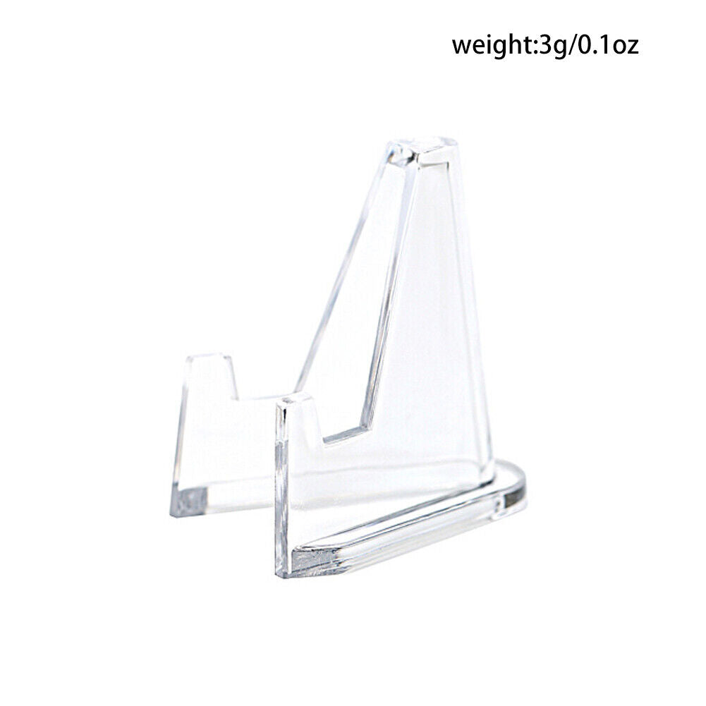 US 20-40 Pack STANDS EASEL for Coin Small Knives Challenge Holders CLEAR ACRYLIC