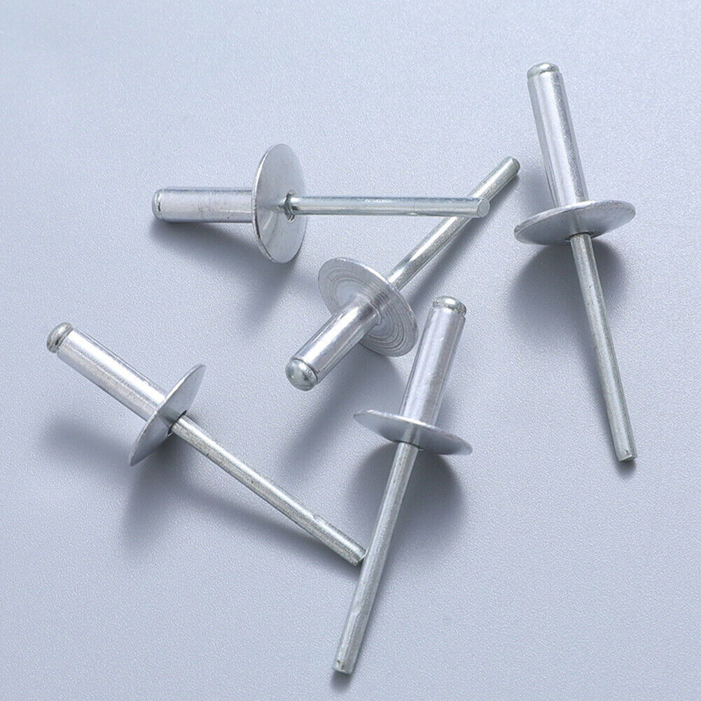 US100-200Pc 3/16" x 1/2" Pop Rivets Aluminum Dome Head Blind for Metal Fasteners