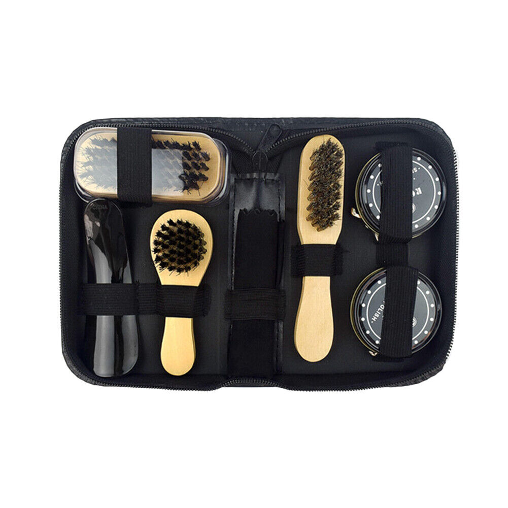 US Shoe Cleaning Polish Shine Care Kits Set For Leather Boots Shoes Sneakers