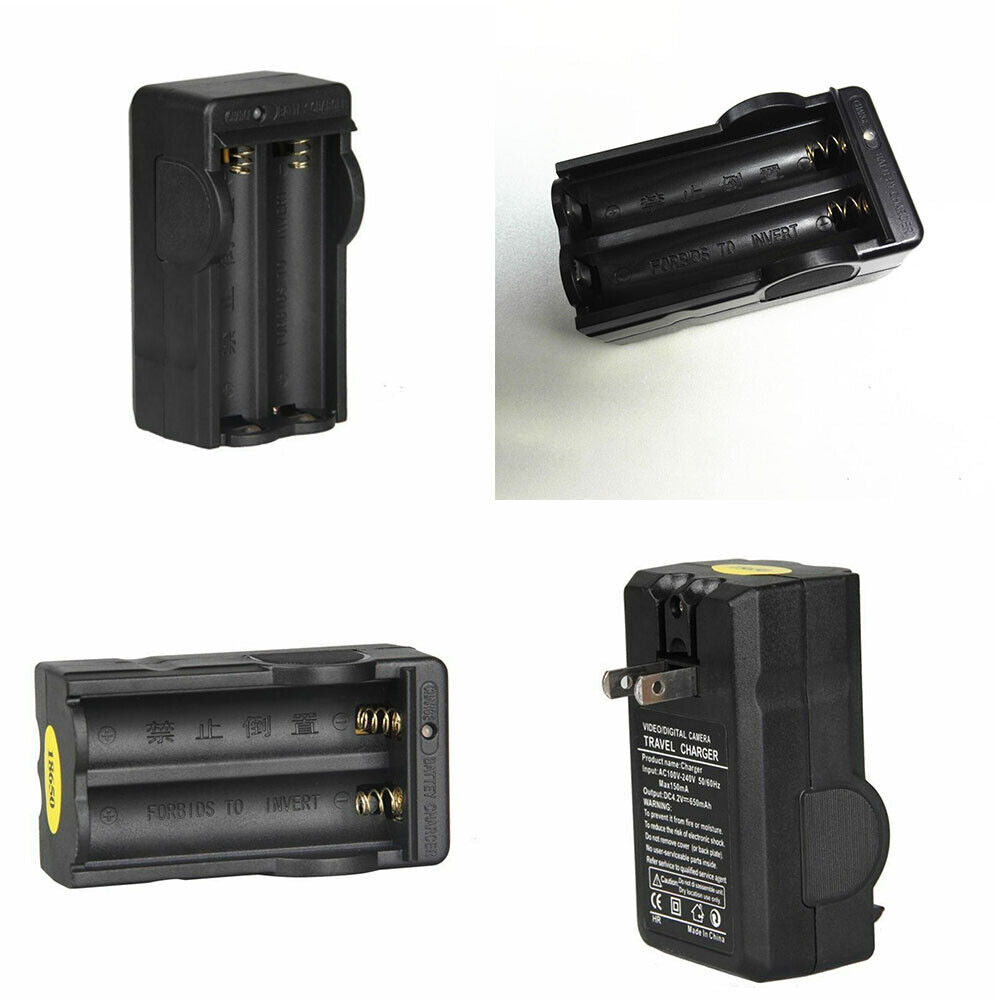 US 2-4 Pack 18650 Battery Smart Charger For 3.7V Li-ion Rechargeable Battery