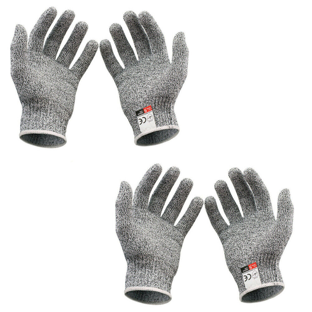 US 2-4 Pairs Butcher Gloves Cut Resistant Stab Proof Anti-Scratch L5 Protection