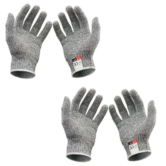 US 2-4 Pairs Butcher Gloves Cut Resistant Stab Proof Anti-Scratch L5 Protection
