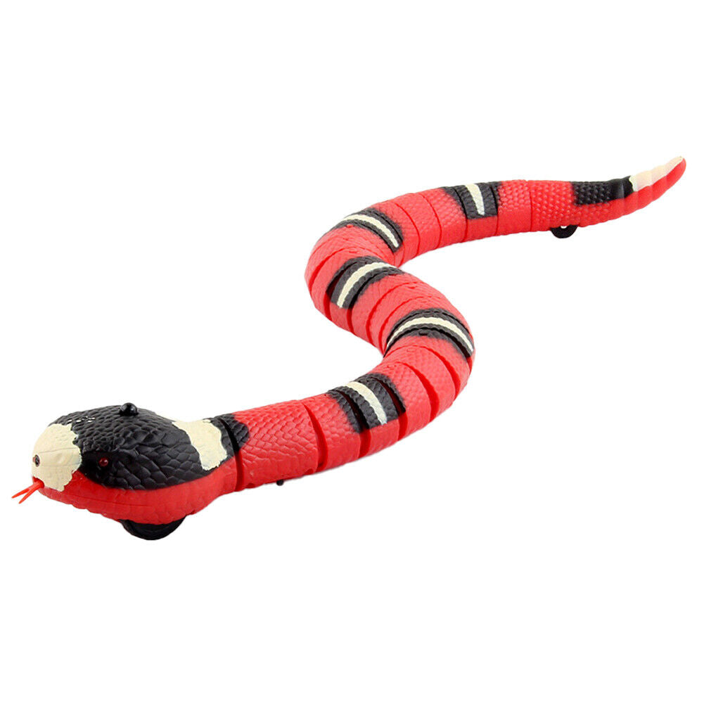 US 1-2 Pack USB Charging Smart Sensing Snake Electron Interactive Cat Dog Toys