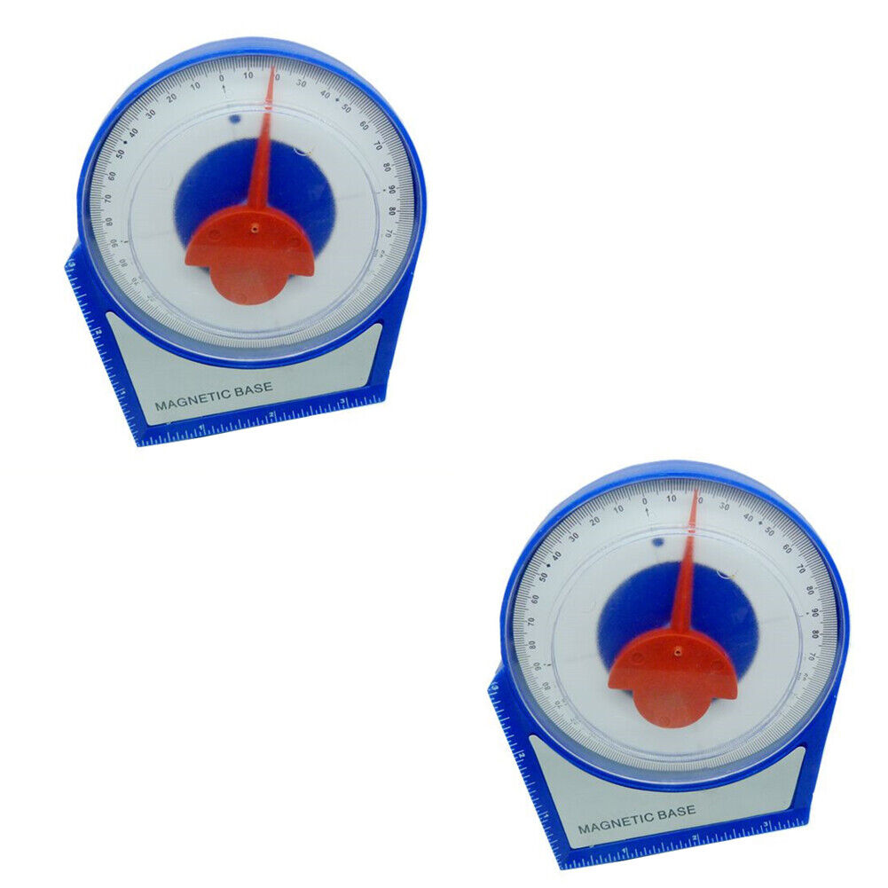 US 1-2 Pack Dial Magnetic Base Angle Finder Gauge Protractor Finding Degree Gage