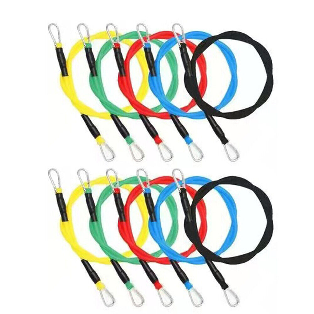 US 11Pcs Resistance Bands For Home Workout Exercise Crossfit Fitness Training Gy