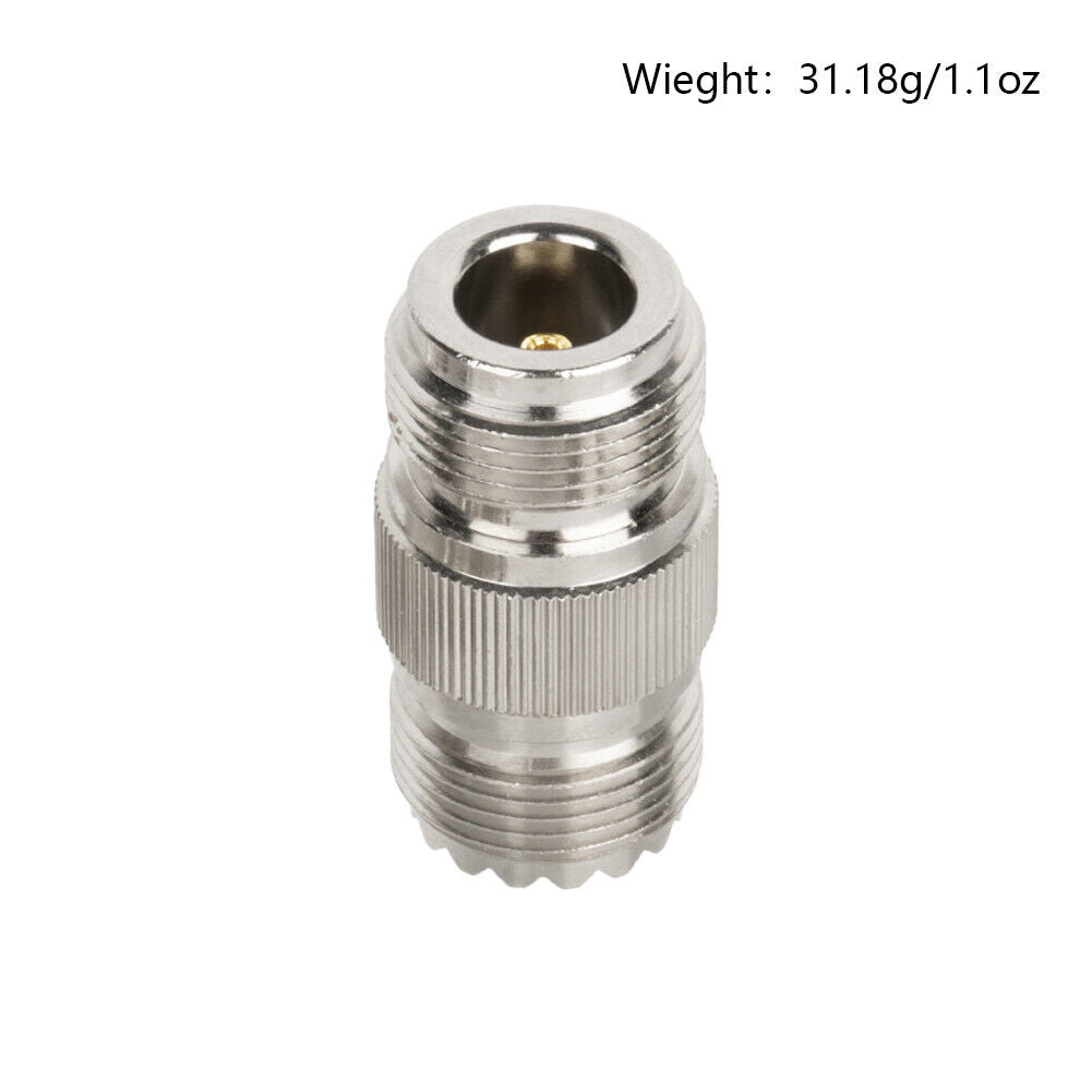 US N-Type Female Jack to SO-239 UHF Female Jack RF Adapter Barrel Connector