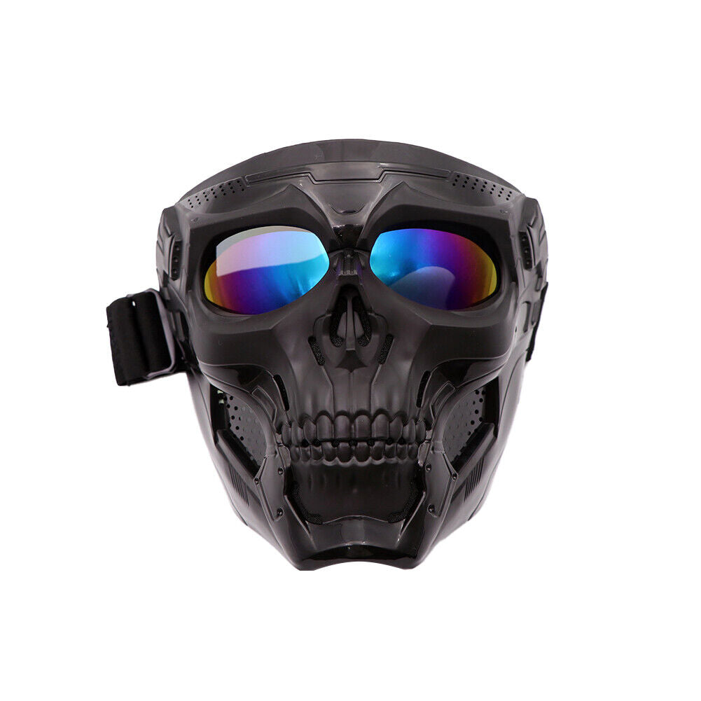 US Skull Tactical Airsoft Mask Halloween Full Face Protective Helmet Goggles