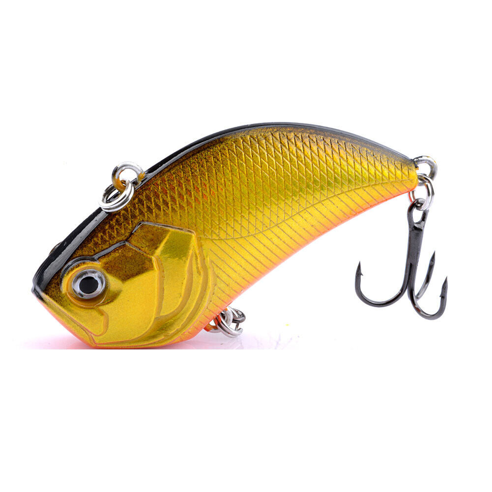 US 5-10 Pc Vibration Crank Bait Fishing Lures 3/4 oz Lipless Crankbait Portable