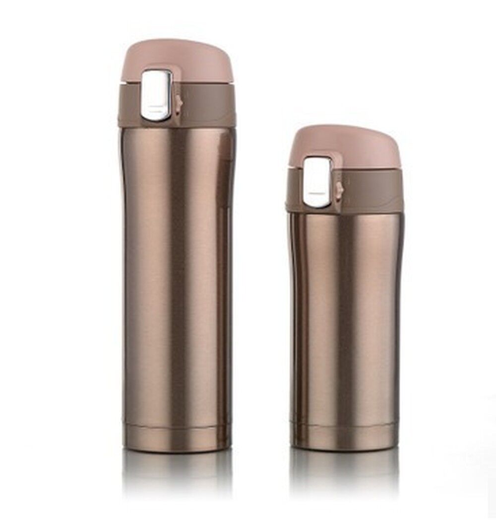 Thermos Cup 15OZ Stainless Steel Water Bottle Leak Proof 3D Cup Cover Slip